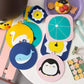 4pcs Cartoon Silicone Large Dining Table Placemat Coaster Kitchen Accessories Cup Mat Bar Mug Cartoon Animal Drink Pads