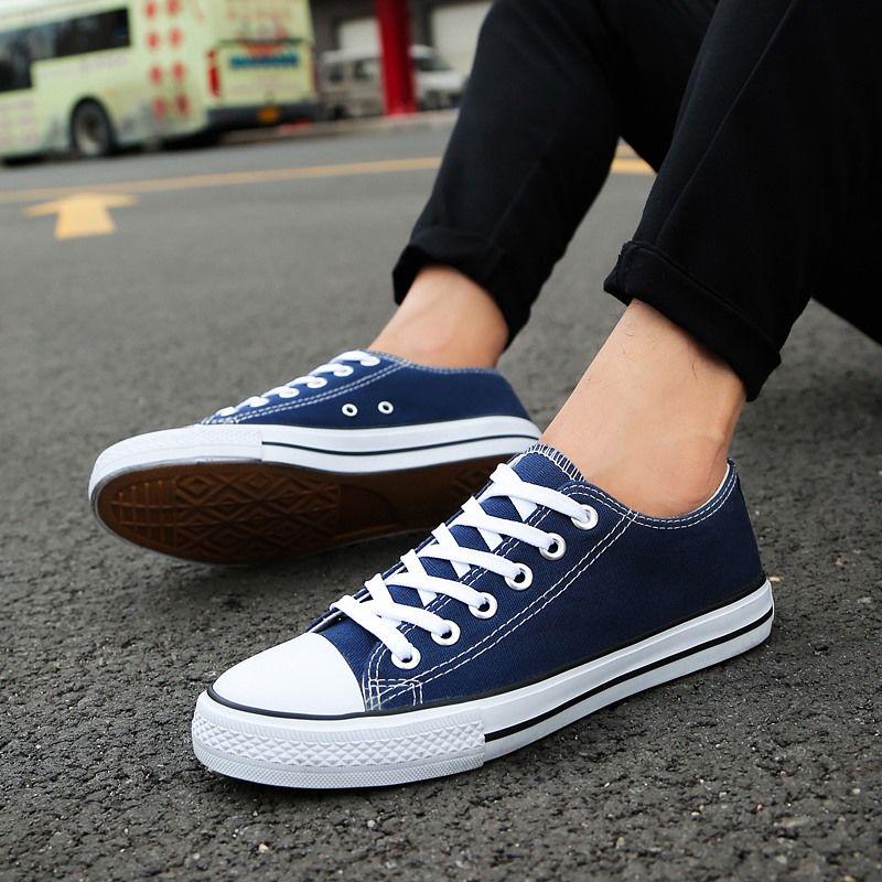 Men's Shoes Canvas Shoes Couple Canvas Shoes Men's Men's Cloth Shoes Board Shoes Low To White Shoes