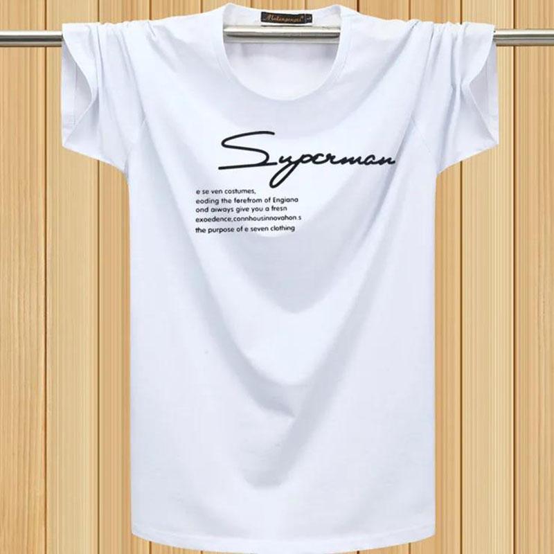 Text Print T-shirt Summer Short Sleeve Thin Shirt Casual Business Pullover Fashion Elegant Slim O-Neck Tees Men Clothing