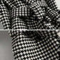 Autumn and Winter Thick Woolen Coat Loose Houndstooth Woolen Coat Women's Mid-length Warm Coat Ladies Temperament Coat