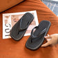 Flat-bottomed Non-slip Sandals and Slippers Women's Summer Outer Wear Flip-flops Simple Style Clip-on Beach Shoes Women