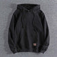 2021 New Plus Velvet Hooded Coat Europe and American Autumn and Winter Men's Casual Hoodie