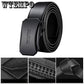 Fashion Men's Solid Buckle with Automatic Ratchet Business Leather Belts