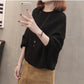 Winter Pullover Loose Top Solid Color Women's Sweater