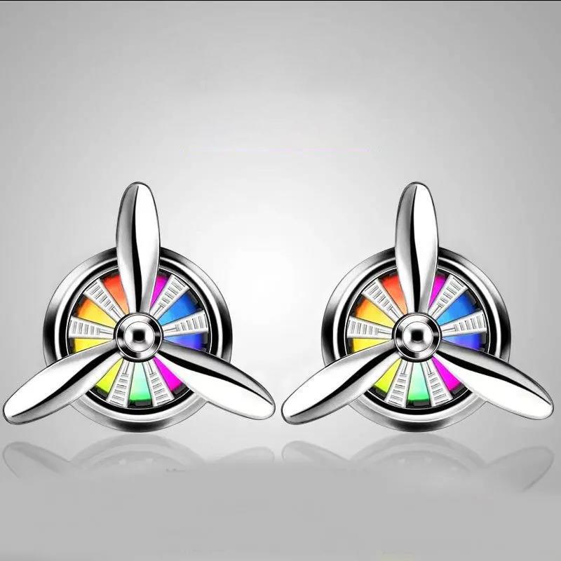 Car Aroma Diffuser Simulation Propeller Engine Decoration Accessories Air Conditioning Outlet Plug-in