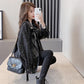 Leather Jacket Women's Tide Ins Autumn and Winter Korean Version of The Wild Loose Short Stitching Jacket Thickening Women