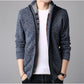 Autumn and Winter Men's  Jacket Plus Velvet Thick Loose Cardigan Large Size Sweater Top