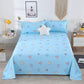 Cotton Three-piece Set One-piece Bed Sheet Two Pillowcases Cotton Can Not Afford The Ball Double Bed Single Twill Skin-friendly Fine Coarse Cloth
