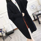 Autumn and Winter Fashion Cardigan Mid-length Long-sleeved Casual Sweater Loose Pocket Coat