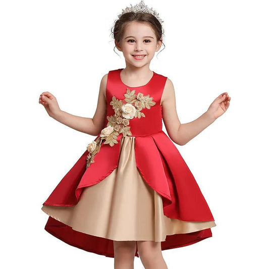 Girls Birthday Party Dress Children Princess Dress Christmas Dress Fluffy Dress