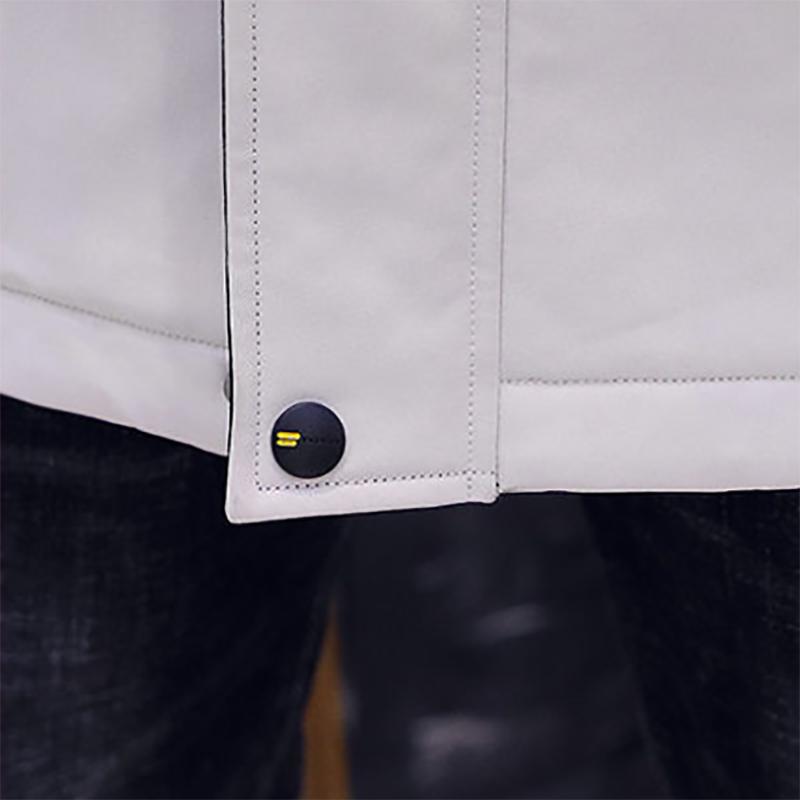 Outwear Jacket Men's Jacket Korean Autumn and Winter Men's Plus Velvet Thick Mid-length Casual Windbreaker