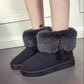 Fringed Snow Boots Thick-soled Ladies Short Boots Winter Waterproof Non-slip Cotton Shoes Wild Plush Boots