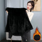 Big Fur Collar Short Padded Jacket Women Plus Velvet Thick Denim Jacket Loose Warm and Comfortable Cotton Coat