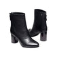 Women Boots Autumn Winter High Heel Warm Pointed  Elasticity Ankle Chelsea Fashion Casual Shoes
