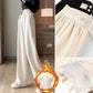 Plus Velvet Schnier Wide Legs Pants Female High Waist Lanternowers Loose Straight Casual Pants Vertical Slim Fashion Drag Mop Pants Thickening
