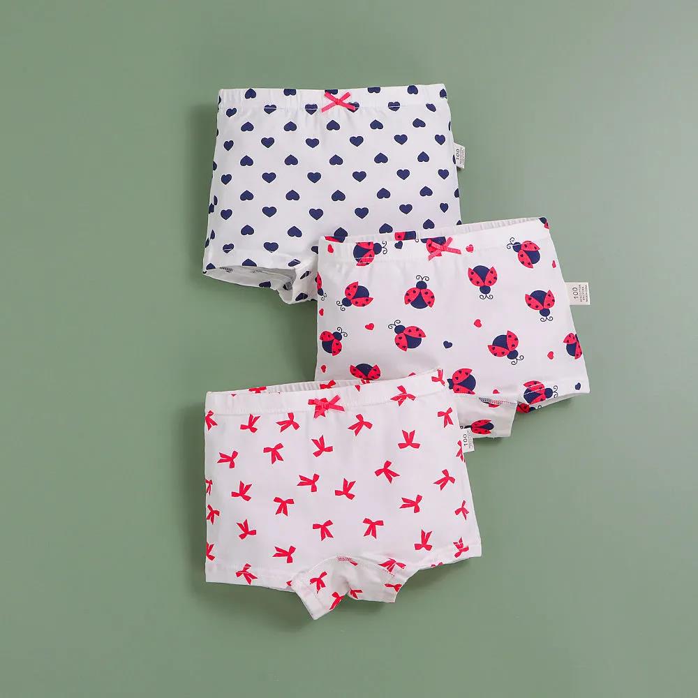 3 Pcs/Lot Cotton Girls Briefs Children's Underwear Triangle Panties Kids Underpants 2-14Years