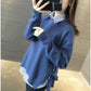 Autumn and Winter Women All -Match Long Sleeve Thick Knitted Wild Sweater Tops