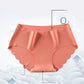 4pc Ice Silk Underwear Women's Seamless Solid Color Hip-lifting Cotton File Antibacterial One-piece Girl Briefs