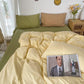 Girl Heart Ins Wind Bed Four-piece Naked Sleeping Washed Cotton Student Dormitory Quilt Cover Sheet Fresh Nordic 4 Pieces