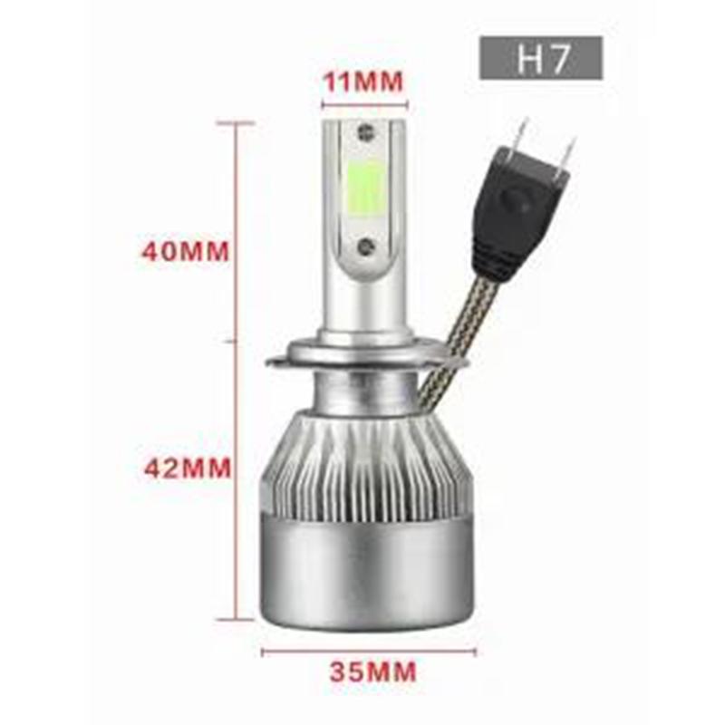 Car Led Headlights H7 H1 9005 9006 9012 Super Bright H4 Far and Near Integrated Strong Light Bulb Headlight Spotlight 12V24V 200W
