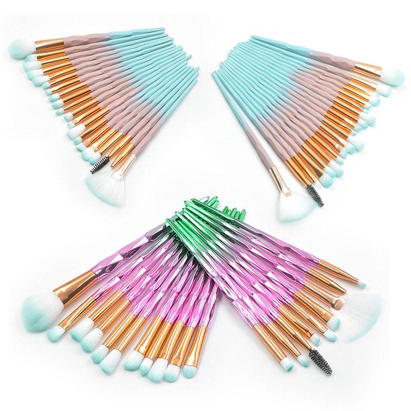 20 Pcs Tools Make-up Toiletry Kit Make Up Brushes Sets