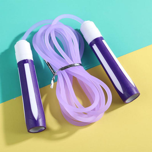 Student Jelly-colored Skipping Rope Special Rope Rubber Rope Competition Sports Exercise Sports Beginner Skipping Rope