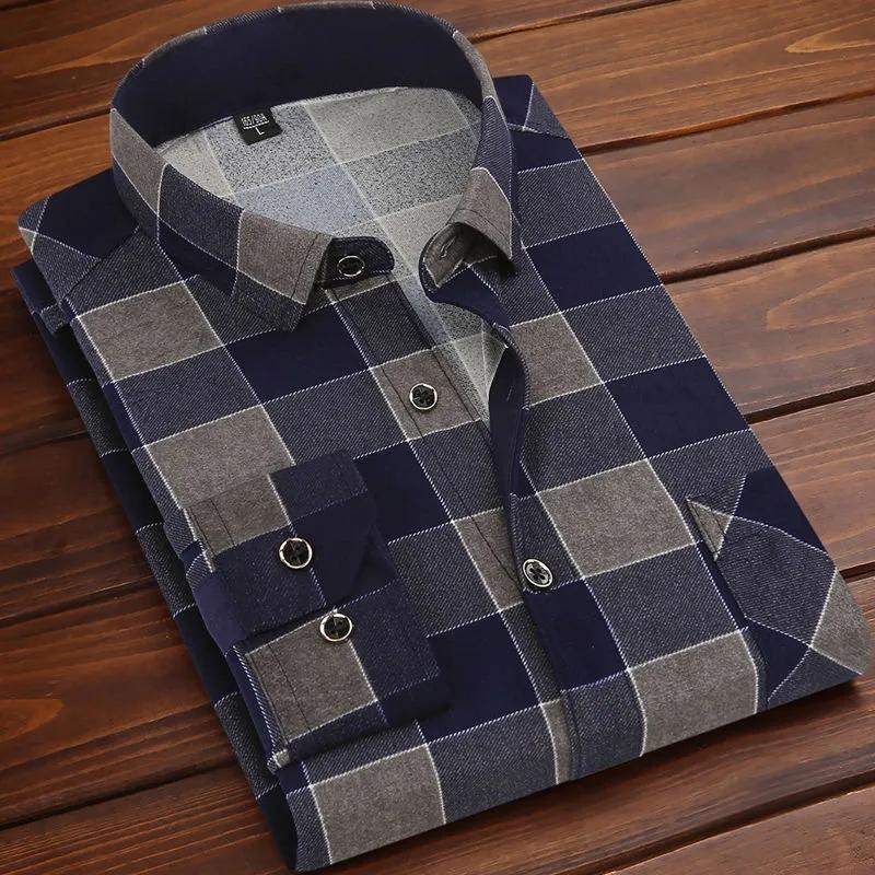 Spring and Autumn Men's Shirts Men's Printed Long Sleeve Shirts Men's Casual Shirts