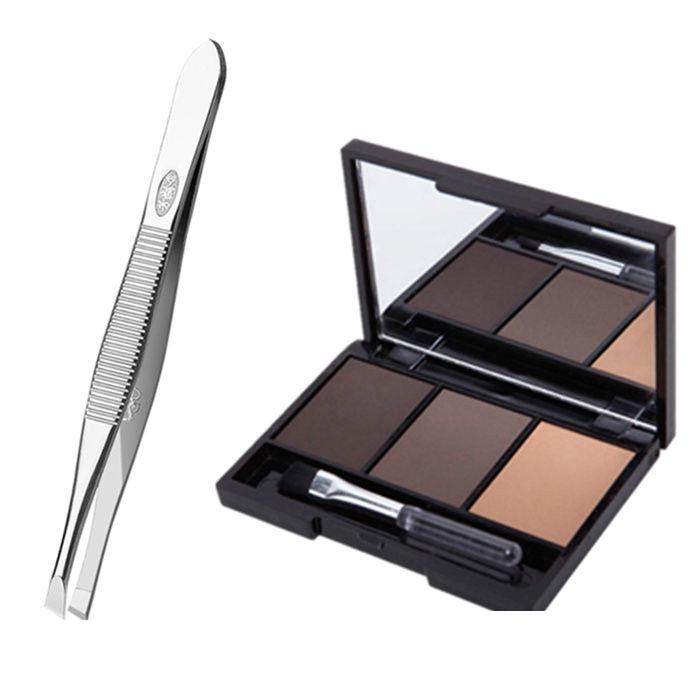 Non-matte eyebrows, eyebrow powder, fine powder student Beginner's Thrush Set Eyebrow Pencil