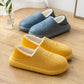 Autumn and Winter Cotton Shoes Plus Velvet Soft Thick-soled Bag with Cotton Shoes To Keep Warm Leisure and Dirt-resistant