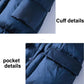 Long Down Jacket Winter Ladies Wear Fashionable Slim-fit Stand-up Collar Jacket Thickened Warmth and Lengthened Over-the-knee Jacket