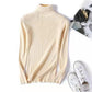 Women's Sweater Thickened Turtleneck Warm Autumn and Winter Knitted Women's Stretch Soft Pullover