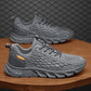 Spring Men's Sports Casual Shoes Korean Breathable Flying Woven Mesh Sneakers All-match Running Shoes Comfortable Footwear