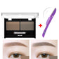 Eyebrow powder sweat-proof color eyebrow eye shadow Send eyebrow brush eyebrow knife two-color