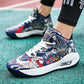 Men's high-top basketball shoes couple cushioning gym training non-slip outdoor sports shoes