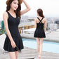 Swimsuit Women's One-piece Boxer Cover Belly Is Thin and Small Chest Gathers Sports Large Size Swimsuit One-piece Ladies Swimsuit