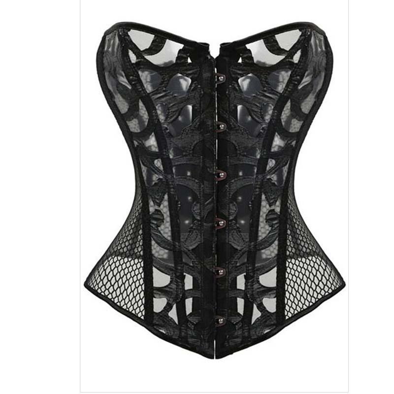 Women Steampunk Corset Bra Tops White Black Lace Bralette Push Up Bras Women Waist Trainer Slimming