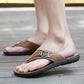 Summer Men's  Beach Sandals Flip-flops Non-slip Soft Bottom Outside Wear Slippers
