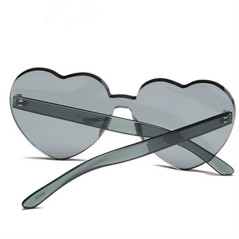 Sunglasses 2018 Ladies Cute Candy Sunglasses Women Peach Heart Shaped Sunglasses