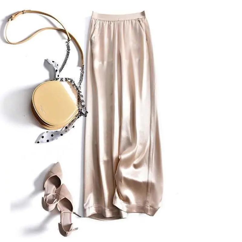 Summer Loose Pants for Women Plus Size Baggy Long Trousers Thin Flared Pants Women Fashion Casual Bottoms