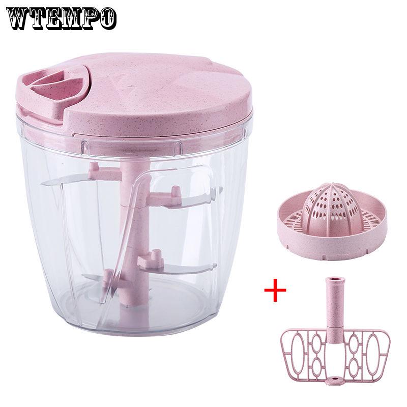 Food Chopper Multifunctional Salad Crusher Food Processor Manual Meat Machine Superstore