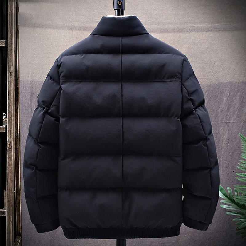 Cotton Jacket Men's Autumn and Winter Jacket Explosion Style Trend Thick Down Padded Jacket Tooling Tide Brand Padded Jacket