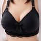 Ladies Bra Without Steel Ring Sexy Underwear Gathered Lace Thin Section Breathable Comfortable Sports Big Bra