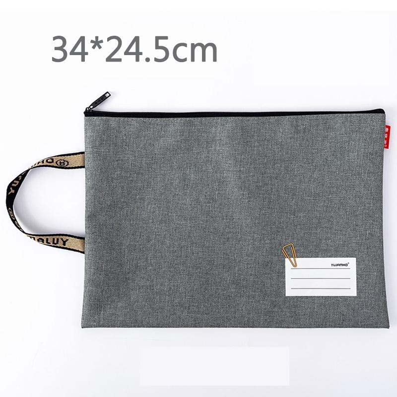 A4 Single-layer Zipper Bag Student Stationery Bag Office Information Briefcase