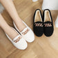 Autumn and Winter Plus Velvet To Keep Warm Korean Version of One-step Women's Winter Wear All-match Plush Cotton Shoes