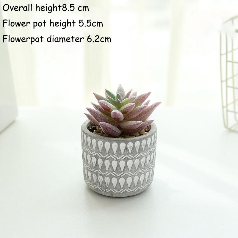 Artificial Flower Simulation Succulent Plant Potted Mini Green Plant Simulation Plant Small Flower Bonsai Desktop Restaurant Simulation Flower