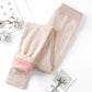 Warm Pants Ladies Long Trousers Cotton Trousers In Autumn and Winter Plus Velvet Thickened Slim Line Pants Student High-waisted Legging Trousers