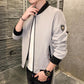 Men's Spring and Autumn Casual Men's Jacket Stand Collar Baseball Clothing Large Size Men's Jacket