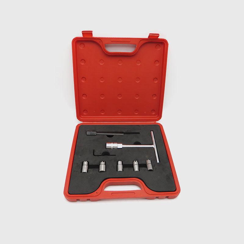 7pcs/Set Diesel Injector Seat Cutter Set Universal Injector Re-Face Tool