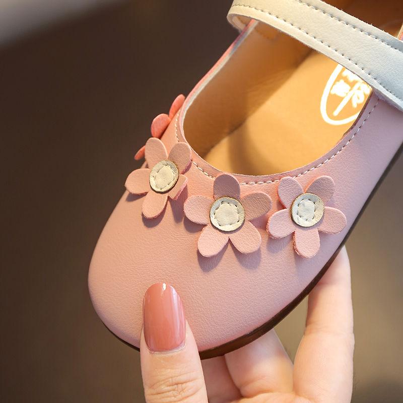 Girls' Leather Shoes  Spring  Summer Single Shoes  Children's Toddler Shoes Cute Female Baby Soft-soled Princess Shoes