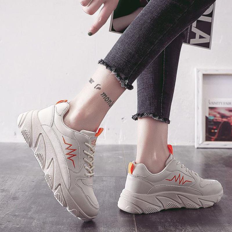 Shoes  Female Students Korean Version Wild Spring Mesh Old Sneakers Increased Sneakers Casual Shoes